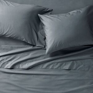 Full 400 Thread Count Percale Sheet Set Mineral Blue - Casaluna